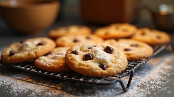 Réaliser des cookies mi-cuits moelleux aux pépites de chocolat
